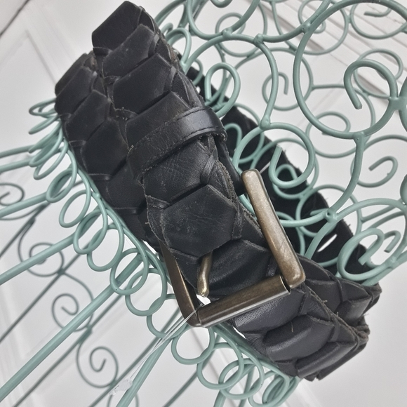 Genuine Leather Belt Mens Vintage Levis Signature Classic Leather VTG - Picture 7 of 15